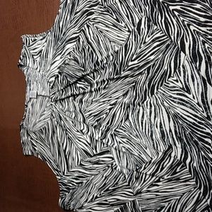 Catherines Women's Plus Size 3X Zebra Abstract Soft & Light Tank Top